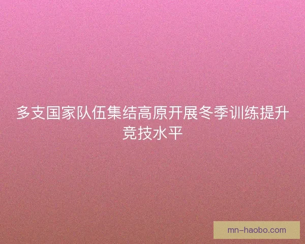 多支国家队伍集结高原开展冬季训练提升竞技水平 多支国家队伍集结高原开展冬季训练提升竞技水平